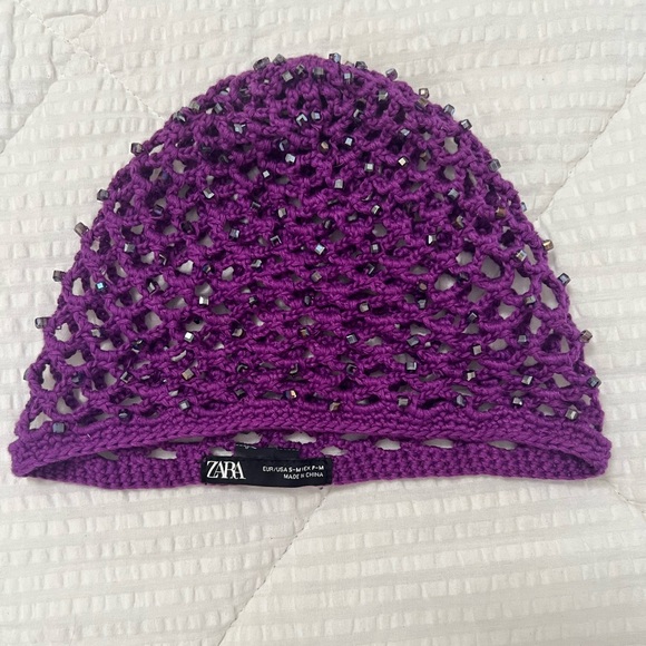 Zara beaded knit cap. This item is new without tag. - Picture 4 of 4